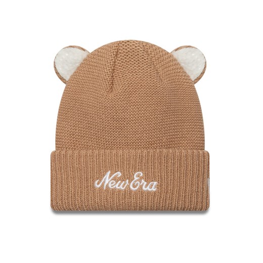 Czapka New Era Teddy Bear Ears Cuff Knit Beanie 60580864 Brązowy ze sklepu eobuwie.pl w kategorii Czapki dziecięce - zdjęcie 183619077