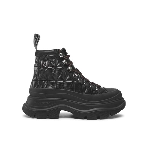 Sneakersy KARL LAGERFELD KL42953 Czarny ze sklepu eobuwie.pl w kategorii Workery damskie - zdjęcie 183619096