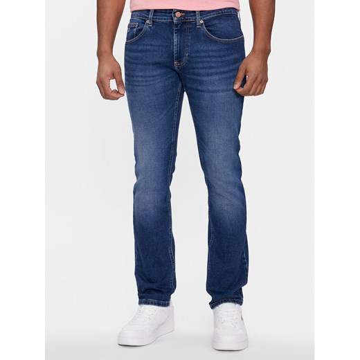 Tommy Jeans Jeansy Scanton DM0DM18139 Granatowy Slim Fit ze sklepu MODIVO w kategorii Jeansy męskie - zdjęcie 183620167