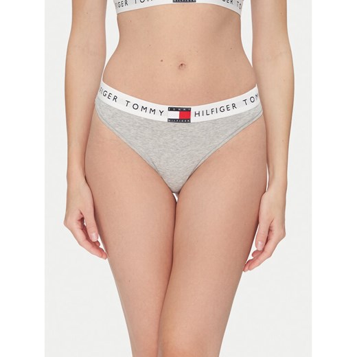 Tommy Hilfiger Stringi UW0UW06039 Szary ze sklepu MODIVO w kategorii Majtki damskie - zdjęcie 183620186