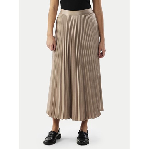 YAS Spódnica plisowana Celine 26032184 Beżowy Regular Fit Yas M MODIVO