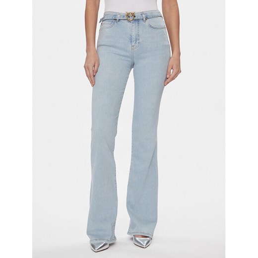 Pinko Jeansy Flora 100166 A1MQ Błękitny Flare Fit ze sklepu MODIVO w kategorii Jeansy damskie - zdjęcie 183620349