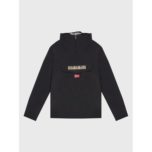 Napapijri Kurtka anorak Rainforest NP0A4GGD M Czarny Regular Fit ze sklepu MODIVO w kategorii Kurtki chłopięce - zdjęcie 183620409