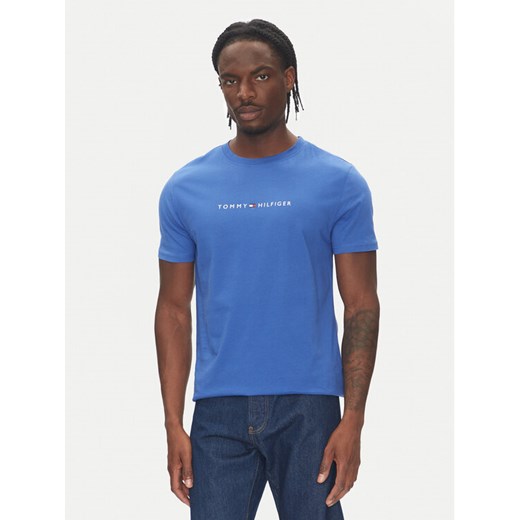 Tommy Hilfiger T-Shirt UM0UM03525 Niebieski Regular Fit ze sklepu MODIVO w kategorii T-shirty męskie - zdjęcie 183620435