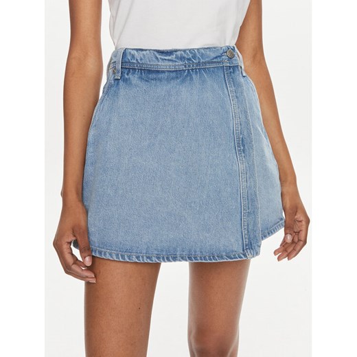 Pepe Jeans Szorty jeansowe Regular Skort Hw Dnm PL801123 Niebieski Regular Fit ze sklepu MODIVO w kategorii Szorty - zdjęcie 183620458