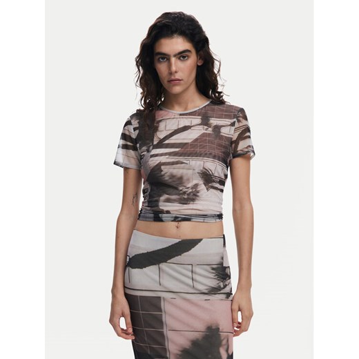 Desigual T-Shirt 25SWTK99 Czarny Regular Fit ze sklepu MODIVO w kategorii Bluzki damskie - zdjęcie 183620488