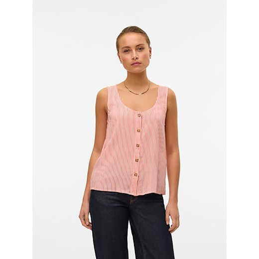 Vero Moda Top w kolorze czerwono-białym ze sklepu Limango Polska w kategorii Bluzki damskie - zdjęcie 183623746