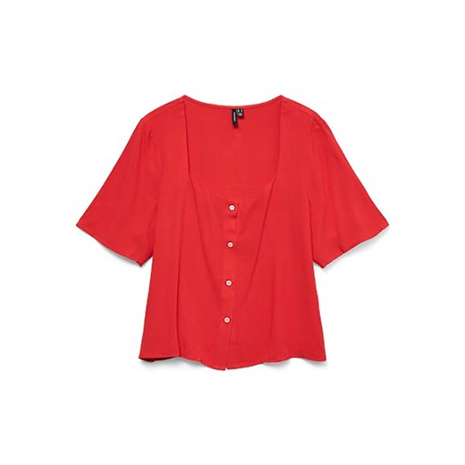 Vero Moda Bluzka w kolorze czerwonym ze sklepu Limango Polska w kategorii Koszule damskie - zdjęcie 183623957