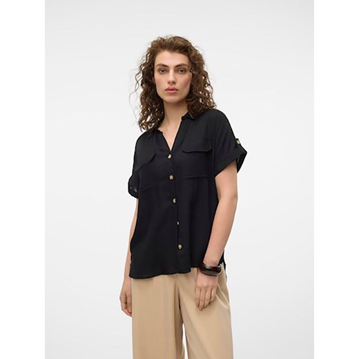Vero Moda Bluzka w kolorze czarnym ze sklepu Limango Polska w kategorii Koszule damskie - zdjęcie 183624005