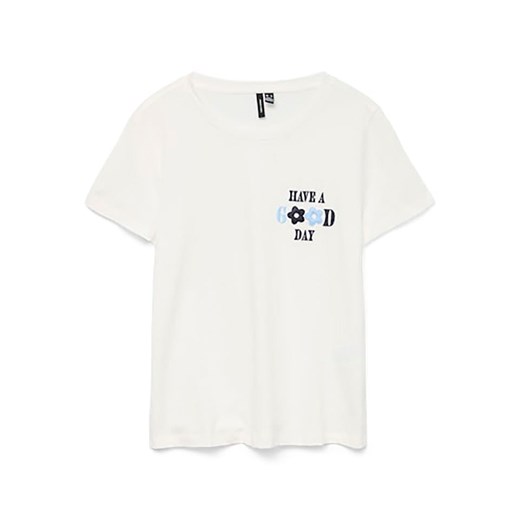 Vero Moda Koszulka w kolorze białym ze sklepu Limango Polska w kategorii Bluzki damskie - zdjęcie 183624079