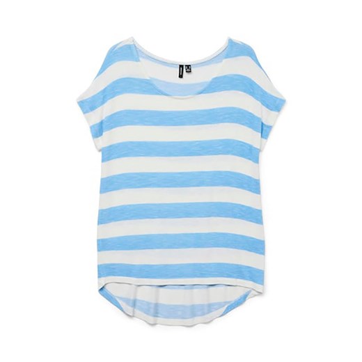 Vero Moda Koszulka w kolorze błękitno-białym ze sklepu Limango Polska w kategorii Bluzki damskie - zdjęcie 183624086