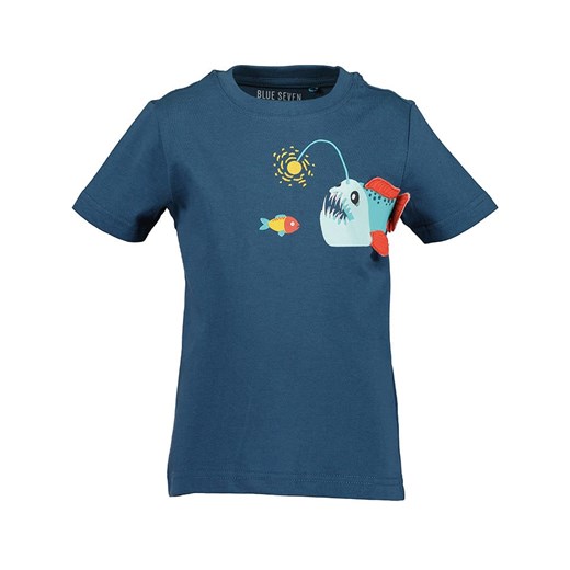 Blue Seven Koszulki (2 szt.) w kolorze granatowym ze wzorem 128 wyprzedaż Limango Polska