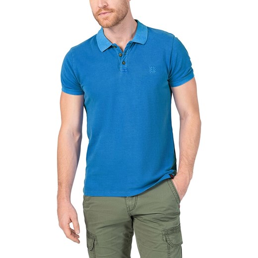 Timezone Koszulka polo w kolorze niebieskim ze sklepu Limango Polska w kategorii T-shirty męskie - zdjęcie 183624585