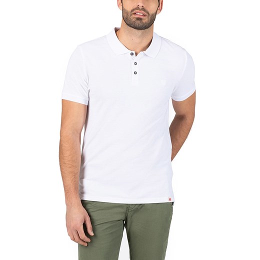 Timezone Koszulka polo w kolorze białym ze sklepu Limango Polska w kategorii T-shirty męskie - zdjęcie 183624596