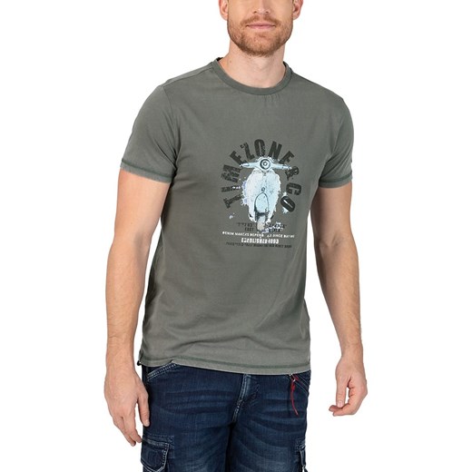 Timezone Koszulka w kolorze khaki ze sklepu Limango Polska w kategorii T-shirty męskie - zdjęcie 183624656