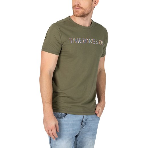 Timezone Koszulka w kolorze khaki ze sklepu Limango Polska w kategorii T-shirty męskie - zdjęcie 183624698