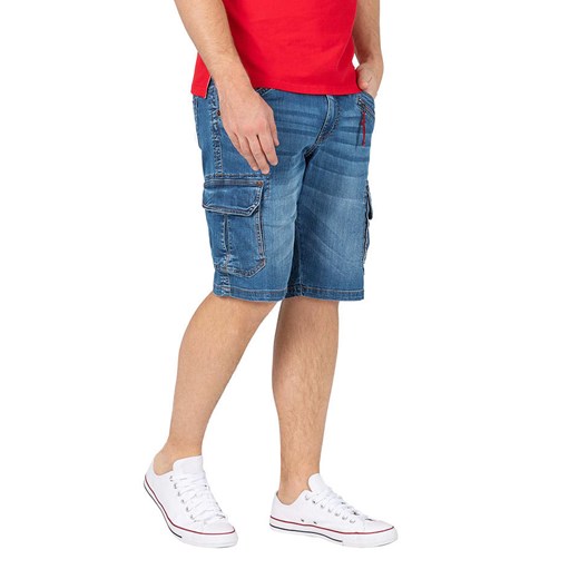 Timezone Szorty dżinsowe &quot;Ryker&quot; - Regular fit - w kolorze niebieskim ze sklepu Limango Polska w kategorii Spodenki męskie - zdjęcie 183624779
