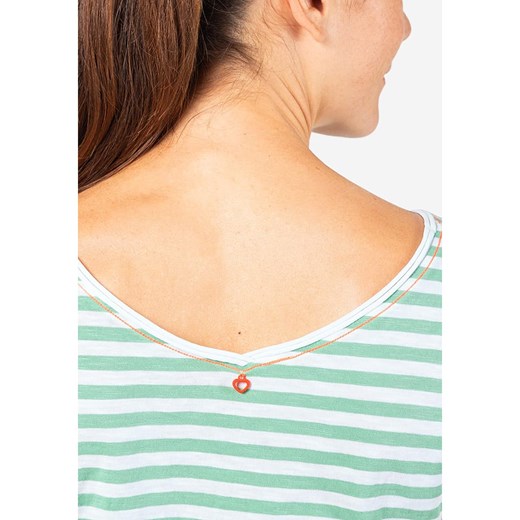 Bluzka damska Timezone z haftem casual z okrągłym dekoltem bawełniana 