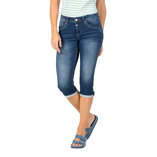Timezone Rybaczki dżinsowe &quot;Tali&quot; - Slim fit - w kolorze granatowym ze sklepu Limango Polska w kategorii Jeansy damskie - zdjęcie 183625027
