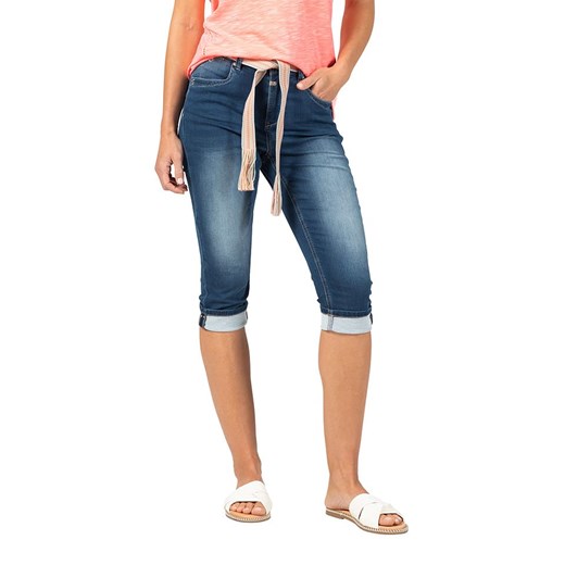 Timezone Rybaczki dżinsowe &quot;Marah&quot; - Slim fit - w kolorze niebieskim ze sklepu Limango Polska w kategorii Jeansy damskie - zdjęcie 183625057