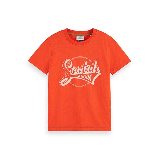 Scotch &amp; Soda Koszulka w kolorze pomarańczowym ze sklepu Limango Polska w kategorii T-shirty chłopięce - zdjęcie 183625355