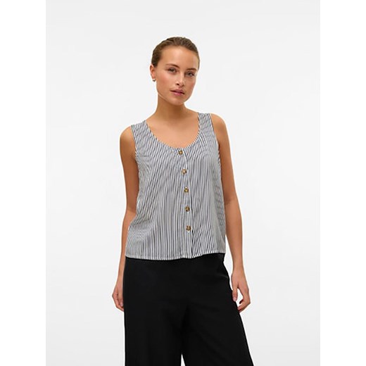 Vero Moda Top w kolorze granatowo-białym ze sklepu Limango Polska w kategorii Bluzki damskie - zdjęcie 183625729