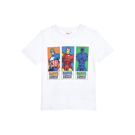 Avengers Koszulka &quot;Avengers Classic&quot; w kolorze białym ze wzorem ze sklepu Limango Polska w kategorii T-shirty chłopięce - zdjęcie 183626195