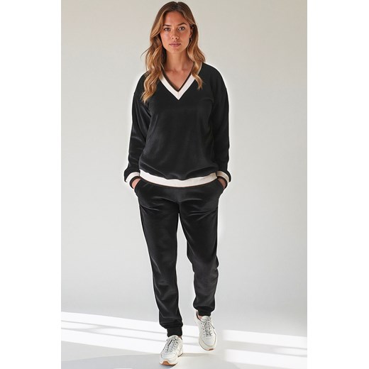 Komplet bluza+spodnie Vivisence 9201kmpl czarny ze sklepu kontri.pl w kategorii Komplety i garnitury damskie - zdjęcie 183626779