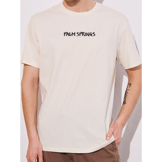 T-shirt męski Sinsay z bawełny 