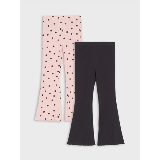 Sinsay - Rozszerzane legginsy 2 pack - wielobarwny ze sklepu Sinsay w kategorii Spodnie dziewczęce - zdjęcie 183627208