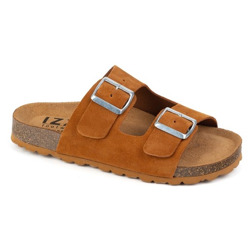 Vriston Buty damskie klapki regulowane izzi alex brandy brąz Vriston 38 ButyModne.pl