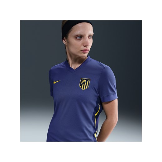 Damska koszulka piłkarska Nike Dri-FIT Atlético Madryt Stadium 2025/26 (wersja wyjazdowa) – replika - Niebieski ze sklepu Nike poland w kategorii Bluzki damskie - zdjęcie 183628745