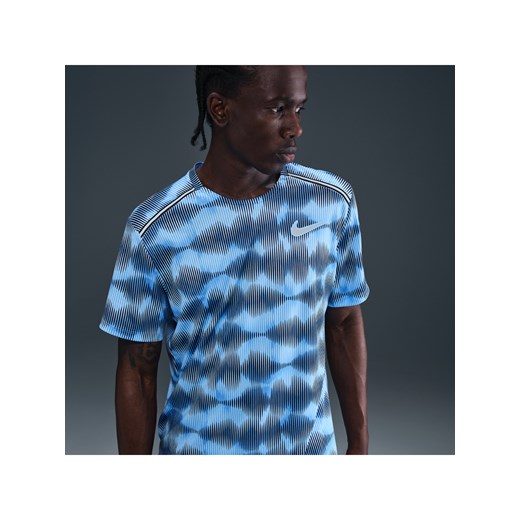 Męska koszulka z krótkim rękawem do biegania Nike Miler - Niebieski ze sklepu Nike poland w kategorii T-shirty męskie - zdjęcie 183628746