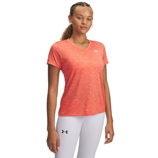 Damska koszulka treningowa Under Armour Tech SSV- Twist - pomarańczowa Under Armour XS wyprzedaż Sportstylestory.com