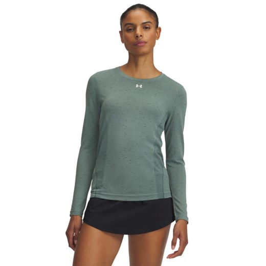 Damski longsleeve treningowy Under Armour Vanish Seamless Loose Ls - zielony ze sklepu Sportstylestory.com w kategorii Bluzki damskie - zdjęcie 183628876