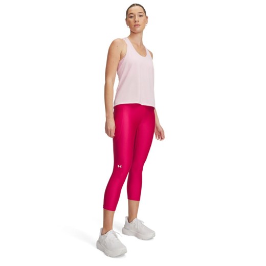 Damskie legginsy treningowe Under Armour Tech Hi Capri - różowe ze sklepu Sportstylestory.com w kategorii Spodnie damskie - zdjęcie 183628898