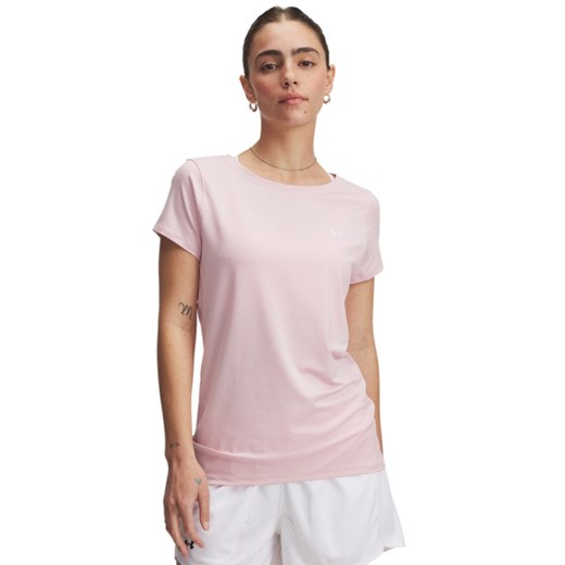 Damska koszulka treningowa Under Armour Tech Mesh SS - różowa ze sklepu Sportstylestory.com w kategorii Bluzki damskie - zdjęcie 183628965