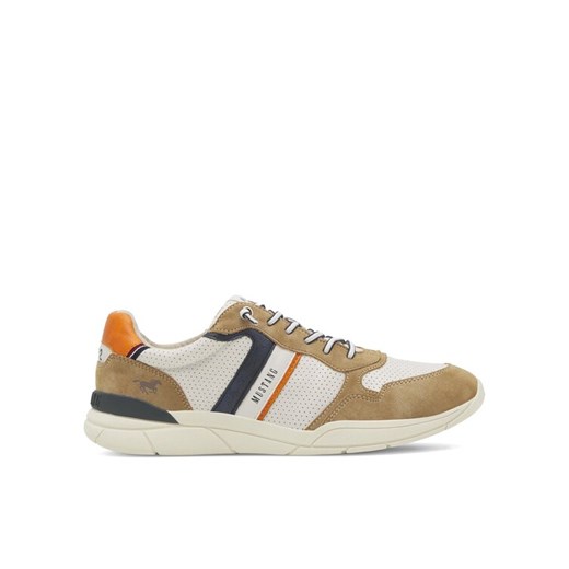 Sneakersy Mustang 4138-310 Beżowy ze sklepu eobuwie.pl w kategorii Buty sportowe męskie - zdjęcie 183629217