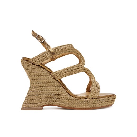 Espadryle Castañer Jera/266 025562 Złoty ze sklepu eobuwie.pl w kategorii Espadryle damskie - zdjęcie 183629219