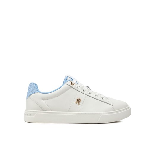 Sneakersy Tommy Hilfiger Elevated Essent Sneaker Monogram FW0FW07999 Écru ze sklepu eobuwie.pl w kategorii Buty sportowe damskie - zdjęcie 183629259