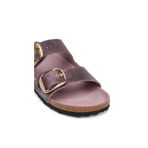 Różowe klapki damskie BIRKENSTOCK bez zapięcia na lato