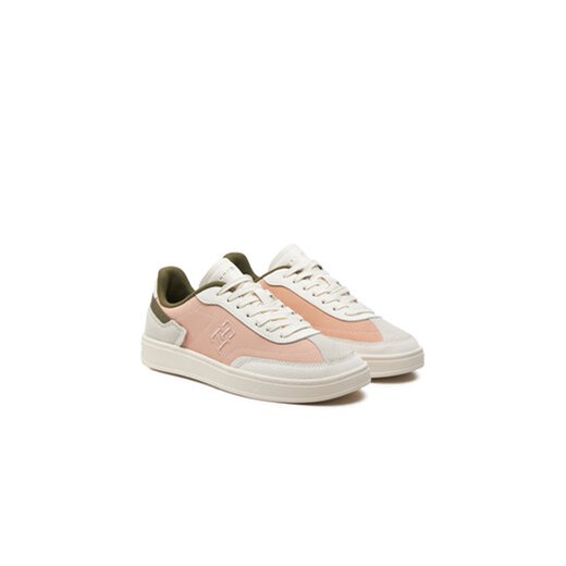 Sneakersy Tommy Hilfiger Th Heritage Court Sneaker Sde FW0FW08037 Różowy Tommy Hilfiger 36 eobuwie.pl