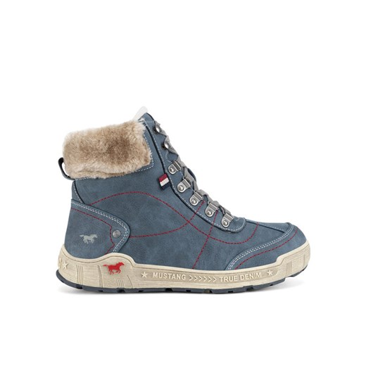 Mustang Botki 1290-607 Niebieski ze sklepu MODIVO w kategorii Botki - zdjęcie 183631459
