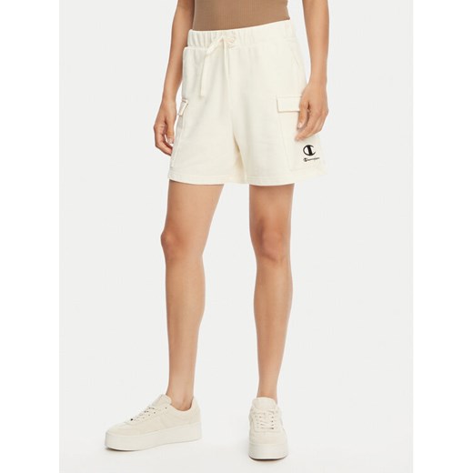 Champion Szorty sportowe 118024 Écru Standard Fit ze sklepu MODIVO w kategorii Szorty - zdjęcie 183631465
