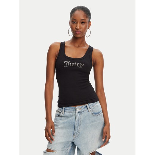 Juicy Couture Top Racer JCWLV125305 Czarny Slim Fit ze sklepu MODIVO w kategorii Bluzki damskie - zdjęcie 183631507