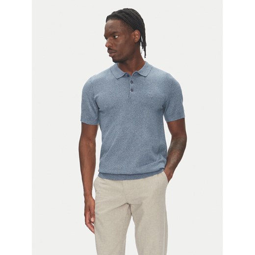 Lindbergh Polo 30-800159 Niebieski Slim Fit ze sklepu MODIVO w kategorii T-shirty męskie - zdjęcie 183631548