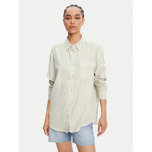 RVCA Koszula Showdown 23B051501 Zielony Relaxed Fit ze sklepu MODIVO w kategorii Koszule damskie - zdjęcie 183631577