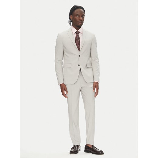 Lindbergh Garnitur 30-61040 Szary Slim Fit ze sklepu MODIVO w kategorii Garnitury męskie - zdjęcie 183631609