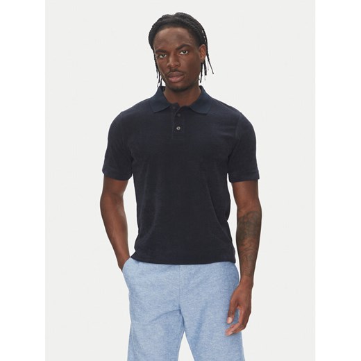 Lindbergh Polo 30-404263 Granatowy Relaxed Fit ze sklepu MODIVO w kategorii T-shirty męskie - zdjęcie 183631686
