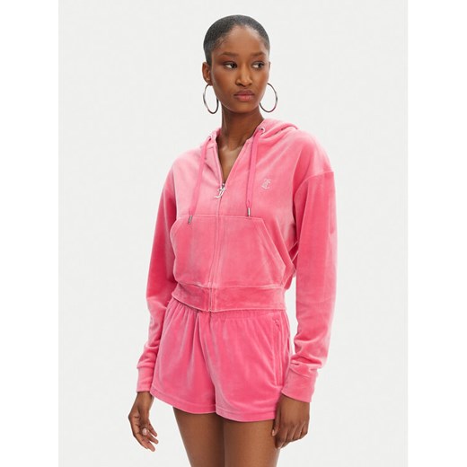 Juicy Couture Bluza Iccle JCWAS125308 Różowy Loose Fit ze sklepu MODIVO w kategorii Bluzy damskie - zdjęcie 183631706